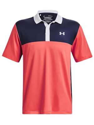 Under Armour Mens Perf 3.0 Colour Block Polo Shirt