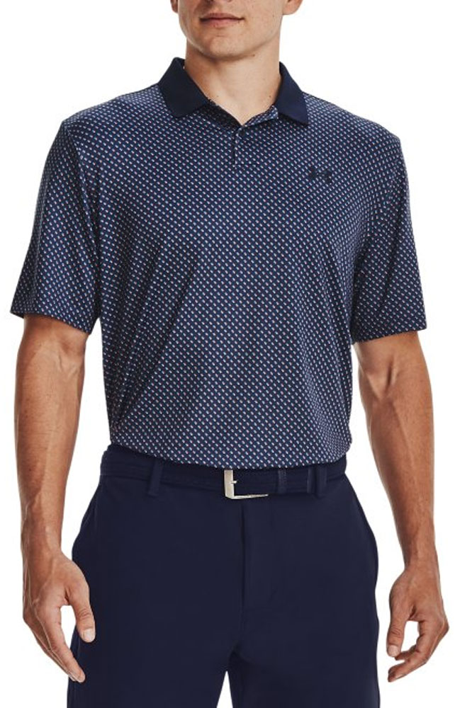 Under Armour Mens Performance 3.0 Printed Polo Shirt - Golfonline