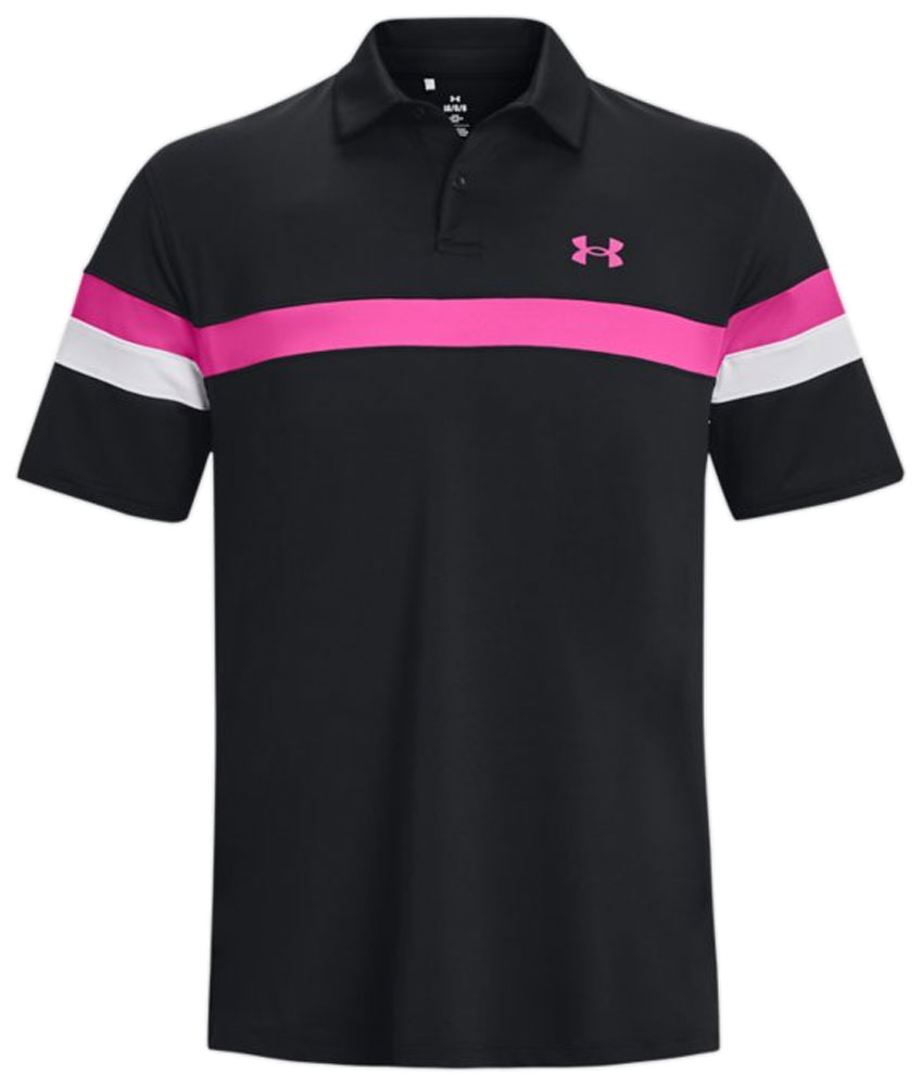 Under armour deals pink polo shirt