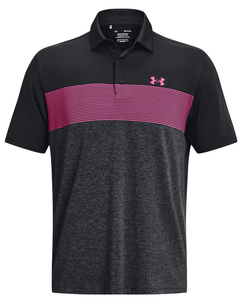 Under armour raise stripe on sale polo