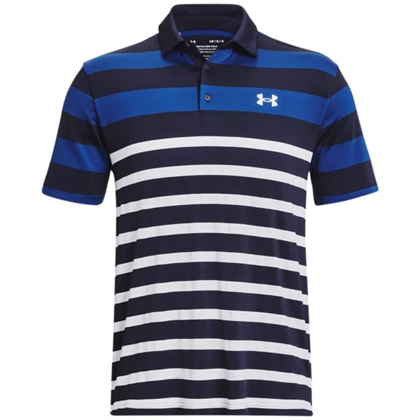 Under Armour Mens Playoff 3.0 Rugby Stripe Polo Shirt - Golfonline