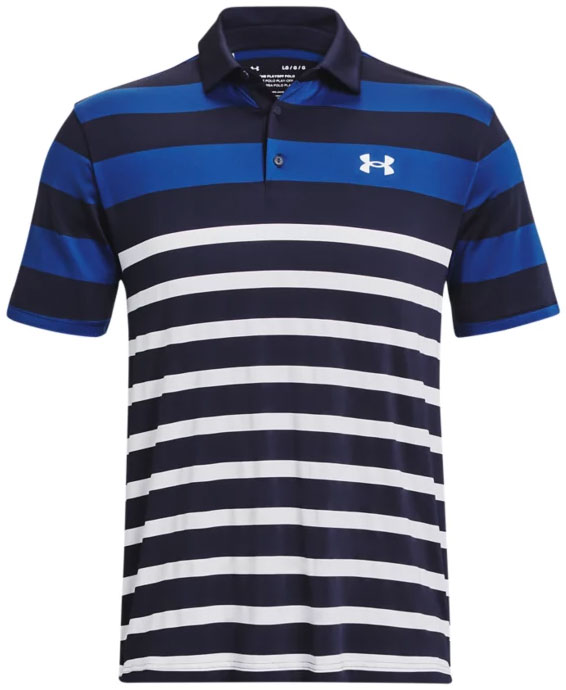 Under armour blue sales golf shirt