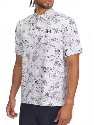 Under Armour Mens Playoff 3.0 Hawaii Printed Polo Shirt