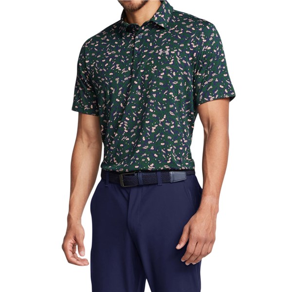 Under Amour Mens PlayOff Open Floral Polo Shirt