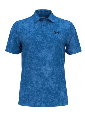 Under Armour Mens Playoff 3.0 Mineral Wash Printed Polo Shirt