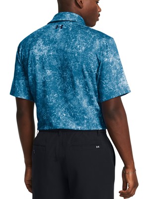 Under Armour Mens Playoff 3.0 Mineral Wash Printed Polo Shirt