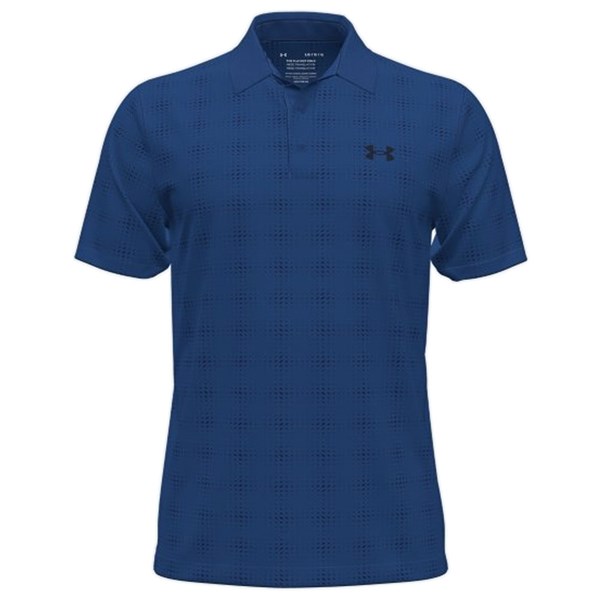 Under Armour Mens Playoff 3.0 Dueces Grid Printed Polo Shirt