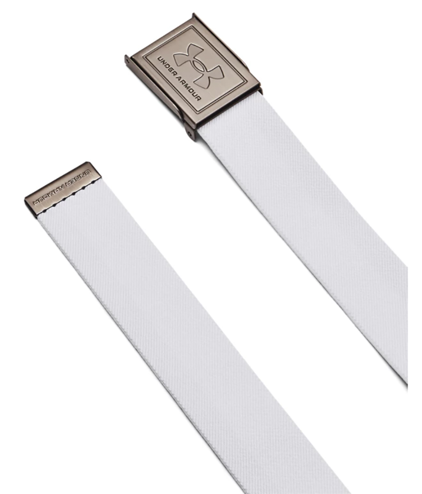 Under armour deals white golf belt