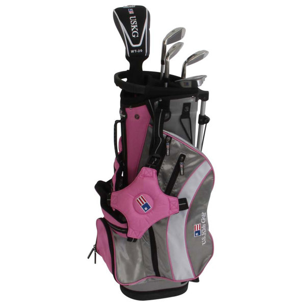 US Kids UL-48 Inch Girls Pink 5-Club Golf Package Set - Golfonline