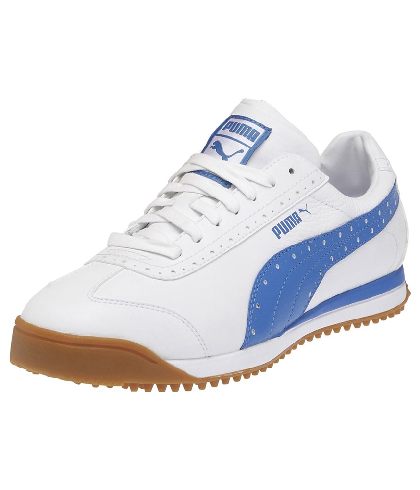 Puma Roma Shoes (White/Blue) 2013 - Golfonline
