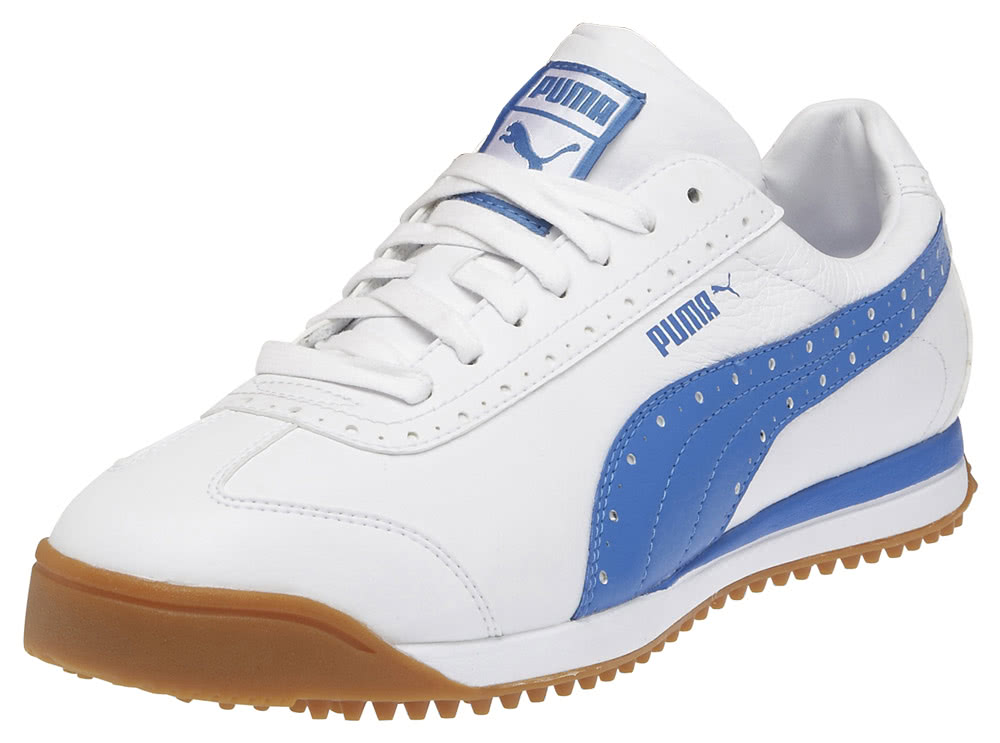 Puma Roma Shoes (White/Blue) 2013 - Golfonline
