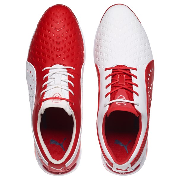puma red golf shoes