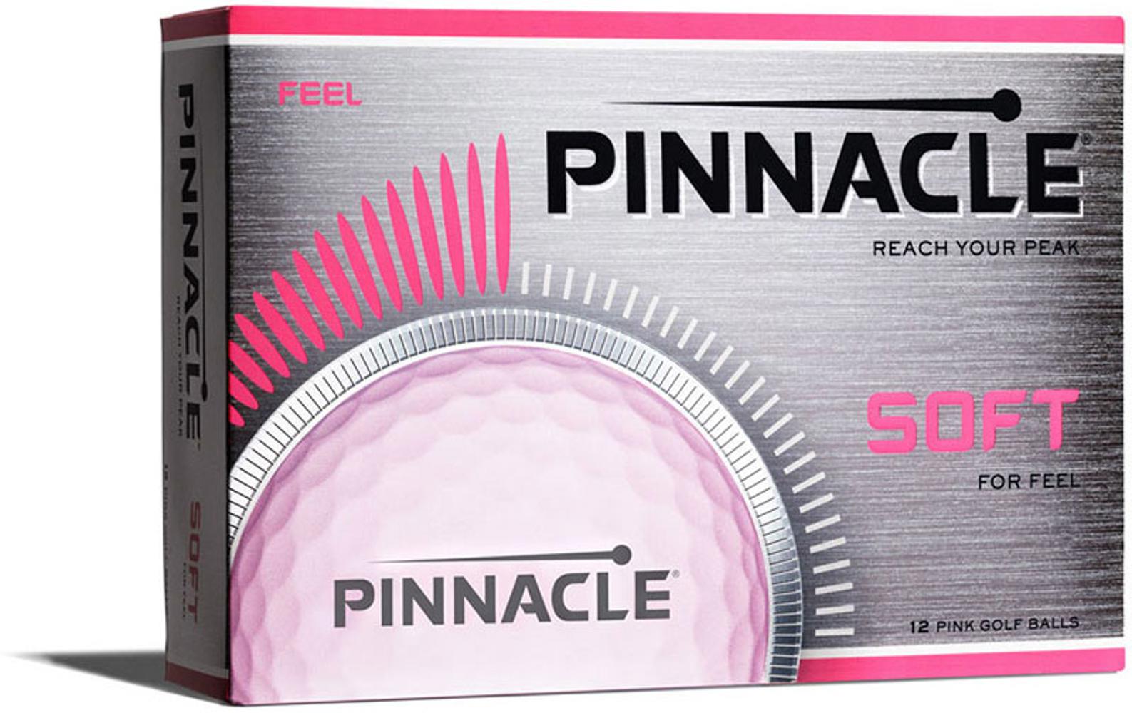 Pinnacle Ladies Soft Pink Golf Balls (12 Balls)
