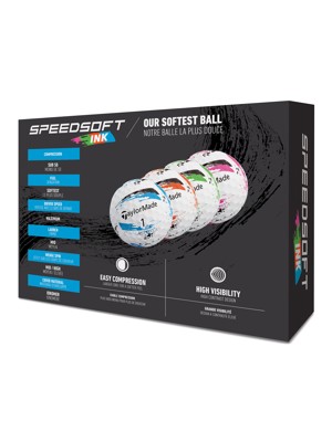TaylorMade SpeedSoft INK Multi Pack Golf Balls (12 Balls)