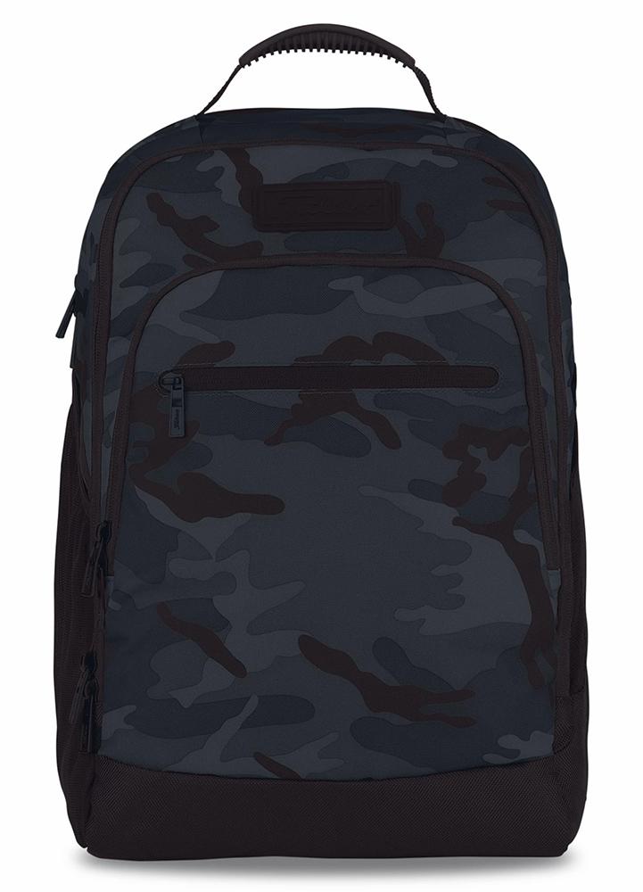 black camouflage backpack