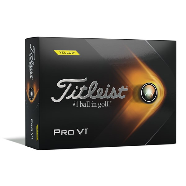 Titleist Pro V1 Yellow Golf Balls (12 Balls)