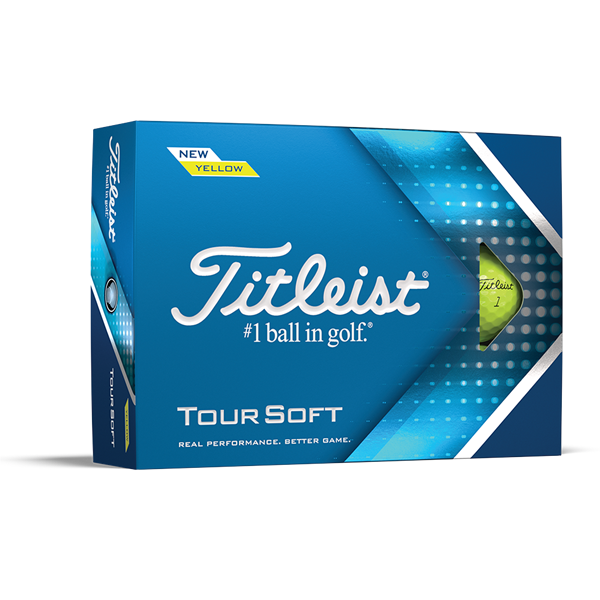 Titleist Tour Soft Yellow Golf Balls (12 Balls) - Prior Gen
