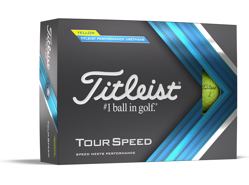 Titleist Tour Speed Yellow Golf Balls (12 Balls)