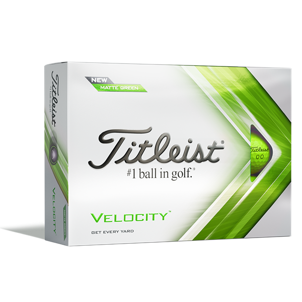 Titleist Velocity Matte Green Golf Balls (12 Balls) - Prior Gen