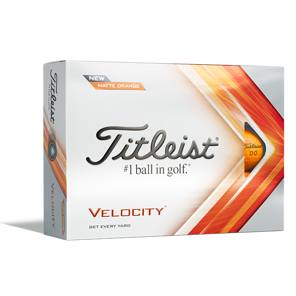 Titleist Velocity Matte Orange Golf Balls (12 Balls) - Prior Gen