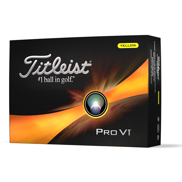 Titleist Pro V1 Yellow Golf Balls (12 Balls) - Golfonline