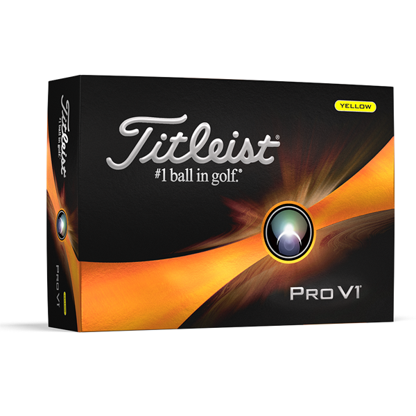 Titleist Pro V1 Yellow Golf Balls (12 Balls)