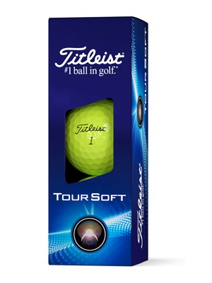 Titleist Tour Soft Yellow Golf Balls (12 Balls) - Prior Gen