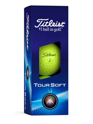 Titleist Tour Soft Yellow Golf Balls (12 Balls) - Prior Gen