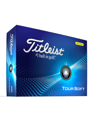 Titleist Tour Soft Yellow Golf Balls (12 Balls) - Prior Gen