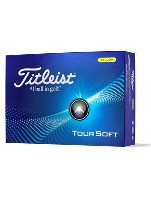 Titleist Tour Soft Yellow Golf Balls (12 Balls) - Prior Gen