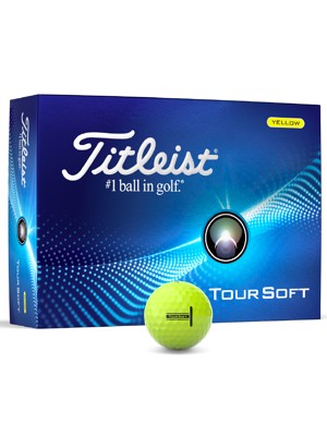 Titleist Tour Soft Yellow Golf Balls (12 Balls) - Prior Gen