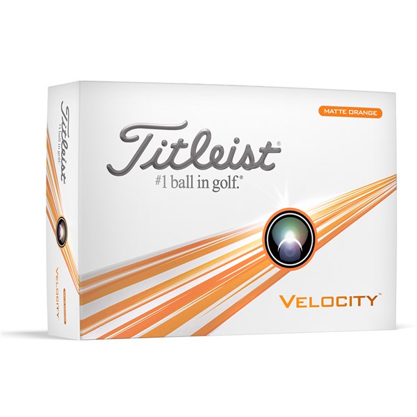 Titleist Velocity Orange Golf Balls (12 Balls) 2024