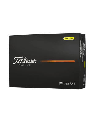 Titleist Pro V1 Yellow Golf Balls (12 Balls)