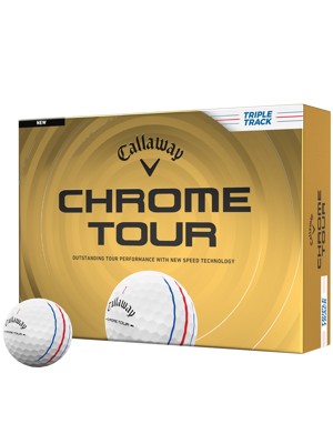 Callaway Chrome Tour Triple Track White Golf Balls (12 Balls)