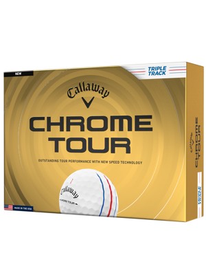 Callaway Chrome Tour Triple Track White Golf Balls (12 Balls)