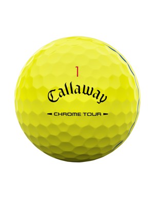 Callaway Chrome Tour Triple Track Yellow Golf Balls (12 Balls)