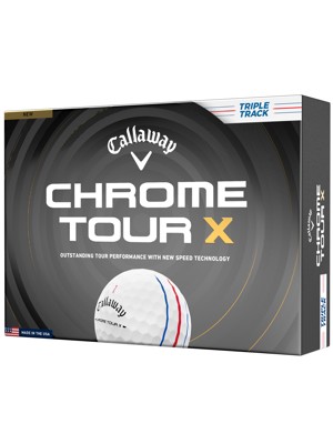 Callaway Chrome Tour X Triple Track White Golf Balls (12 Balls)