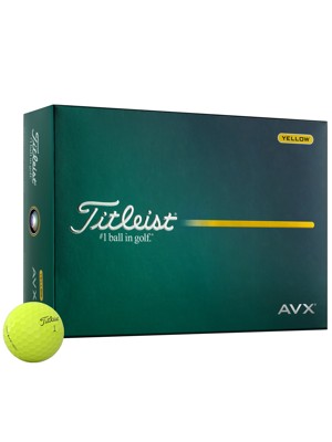 Titleist AVX Yellow Golf Balls (12 Balls)