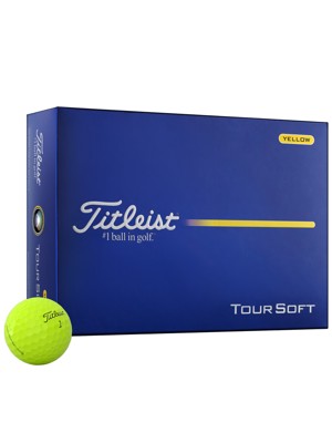Titleist Tour Soft Yellow Golf Balls (12 Balls)