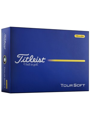 Titleist Tour Soft Yellow Golf Balls (12 Balls)