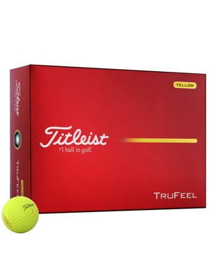 Titleist TruFeel Yellow Golf Balls (12 Balls)