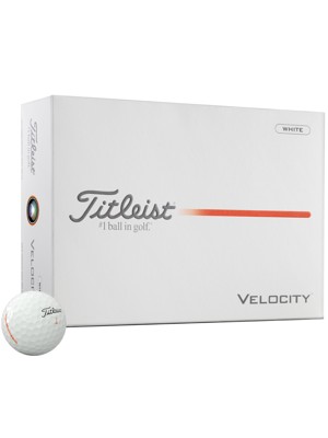 Titleist Velocity White Golf Balls (12 Balls)