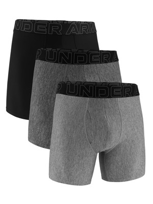 Under Armour Mens 6 inch Performance Tech Solid Boxerjock Shorts (3 Pack)