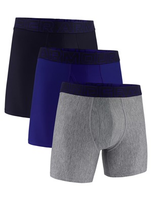 Under Armour Mens 6 inch Performance Tech Solid Boxerjock Shorts (3 Pack)