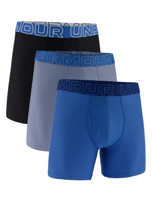 Under Armour Mens 6 inch Performance Tech Solid Boxerjock Shorts (3 Pack)