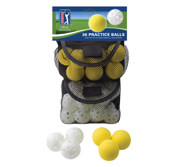 PGA Tour 36 Indoor & Outdoor Golf Practice Balls