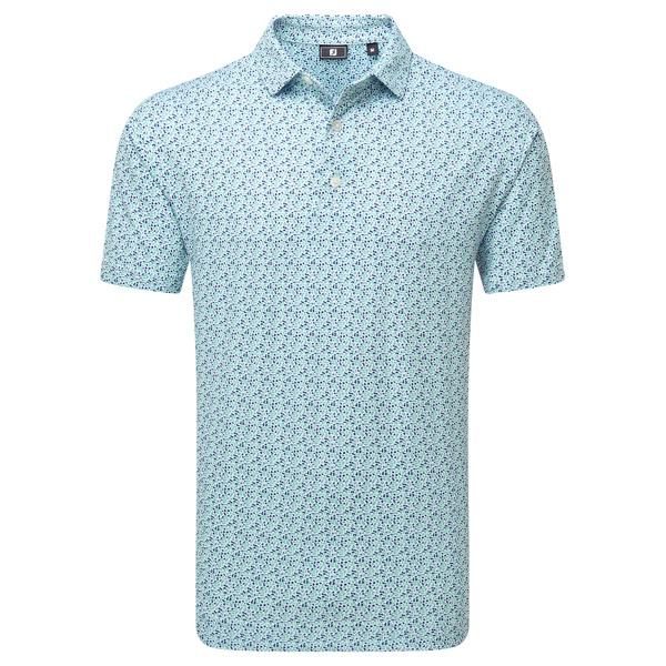 FootJoy Mens Gamer Print Pique Polo Shirt - Valley Collection