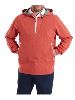 Footjoy Mens HydroLite X Hooded Waterproof 1/4 Zip Golf Jacket