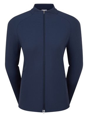 FootJoy Ladies Full Zip Rib Midlayer Pullover