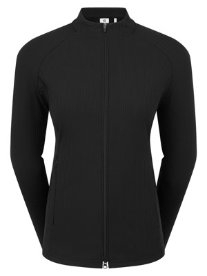FootJoy Ladies Full Zip Rib Midlayer Pullover